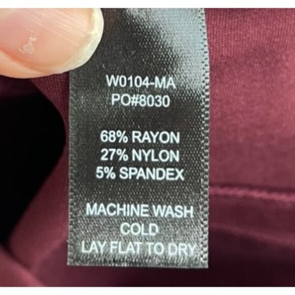 Betabrand Yoga Dress Pants Size 2XL NWT Burgundy Maroon Bootcut Pull On Stretch - Picture 6 of 7